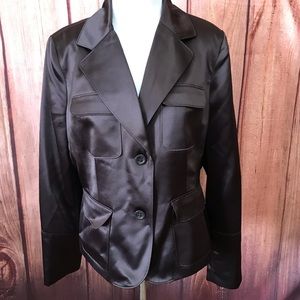 Chocolate Brown Cropped Jacket